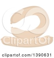 Clipart Of A Sausage Royalty Free Vector Illustration
