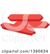 Clipart Of A Sausage Royalty Free Vector Illustration by Vector Tradition SM