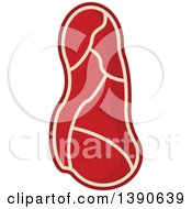 Clipart Of A Steak Royalty Free Vector Illustration
