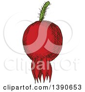 Clipart Of A Sketched Briar Fruit Royalty Free Vector Illustration by Vector Tradition SM