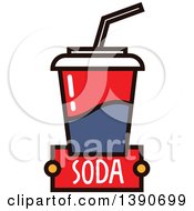 Poster, Art Print Of Fountain Soda With Text
