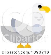 Clipart Of A Seagull Bird Royalty Free Vector Illustration by Vector Tradition SM
