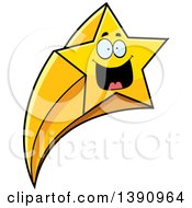 Poster, Art Print Of Cartoon Happy Shooting Star Mascot Character
