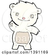 Clipart Of A Cartoon Polar Bear Royalty Free Vector Illustration