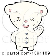 Poster, Art Print Of Cartoon Teddy Polar Bear