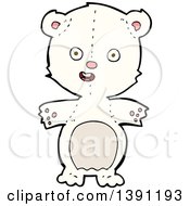 Poster, Art Print Of Cartoon Teddy Polar Bear