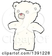Clipart Of A Cartoon Polar Bear Royalty Free Vector Illustration by lineartestpilot