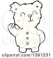 Poster, Art Print Of Cartoon Teddy Polar Bear