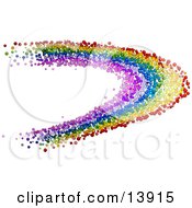 Colorful Rainbow Made Of Bubbles Clipart Illustration