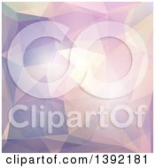 Clipart Of A Pastel Purple Abstract Geometric Background Royalty Free Vector Illustration