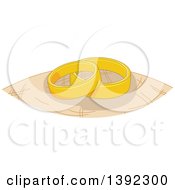 Clipart Of Rustic Themed Wedding Bands Royalty Free Vector Illustration