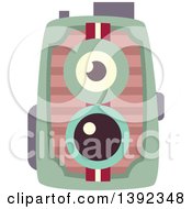 Clipart Of A Flat Design Camera Royalty Free Vector Illustration by BNP Design Studio
