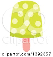 Clipart Of A Flat Design Popsicle Royalty Free Vector Illustration by BNP Design Studio