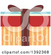 Poster, Art Print Of Flat Design Gift Box