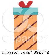 Poster, Art Print Of Flat Design Gift Box