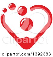 Poster, Art Print Of Red Heart Made Of Blood Drops