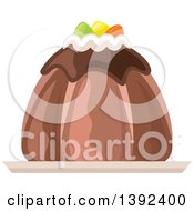 Clipart Of A Cake Royalty Free Vector Illustration