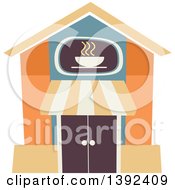 Flat Design Cafe Store Front