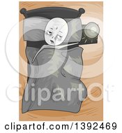 Poster, Art Print Of Sick Or Lazy Man In Bed