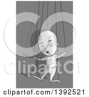 Poster, Art Print Of Puppet Man Controlled By Strings