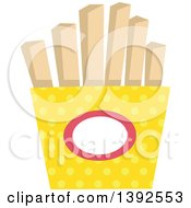 Poster, Art Print Of Flat Design Container Of French Fries