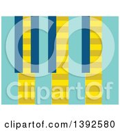 Clipart Of A Flat Design Equalizer Royalty Free Vector Illustration