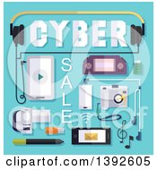 Flat Design Cyber Sale Poster