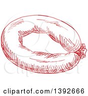 Red Sketched Sausage