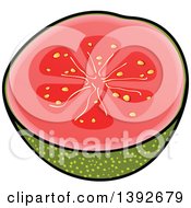 Halved Guava Fruit