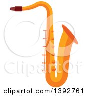Poster, Art Print Of Flat Design Saxophone