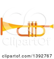 Poster, Art Print Of Flat Design Trumpet