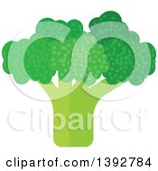 Poster, Art Print Of Flat Design Broccoli Head