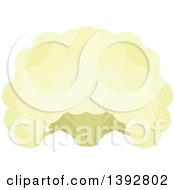 Poster, Art Print Of Flat Design Cauliflower Head