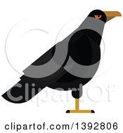Poster, Art Print Of Flat Design Raven Bird