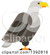 Poster, Art Print Of Flat Design Bald Eagle