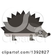 Poster, Art Print Of Flat Design Hedgehog