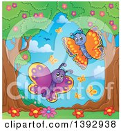 Poster, Art Print Of Happy Butterflies