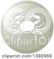 Poster, Art Print Of Round Gradient Crab Cancer Horoscope Astrology Icon