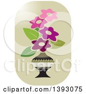 Poster, Art Print Of Vase Of Flowers Icon
