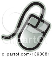 Clipart Of A Computer Mouse Icon Royalty Free Vector Illustration by Lal Perera