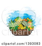 Poster, Art Print Of Basket Of Tropical Fruit