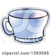 Clipart Of A Tea Cup Royalty Free Vector Illustration