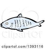 Poster, Art Print Of Cartoon Blue Fish