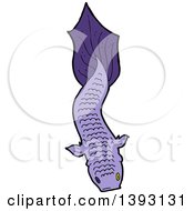 Poster, Art Print Of Purple Koi Carp Fish