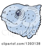 Poster, Art Print Of Cartoon Fish Head