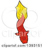Poster, Art Print Of Red Koi Carp Fish