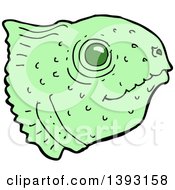 Poster, Art Print Of Cartoon Fish Head