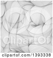 Clipart Of A Seamless Grayscale Abstract Lineart Background Pattern Royalty Free Vector Illustration