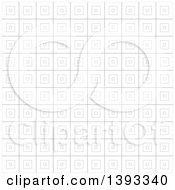 Clipart Of A Grayscale Square Background Pattern Royalty Free Vector Illustration