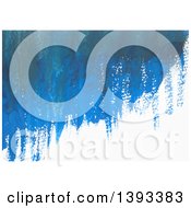 Poster, Art Print Of Blue Gouache Paint Background
